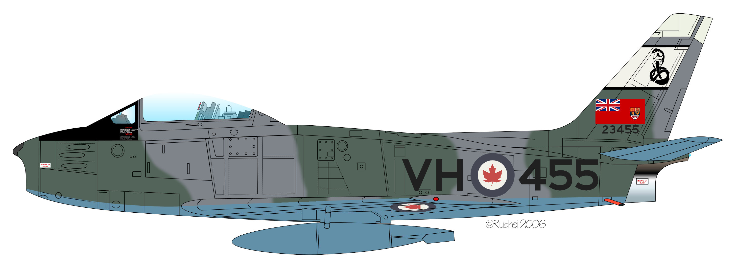 Sabre 6 23455 444 Sqn RCAF
