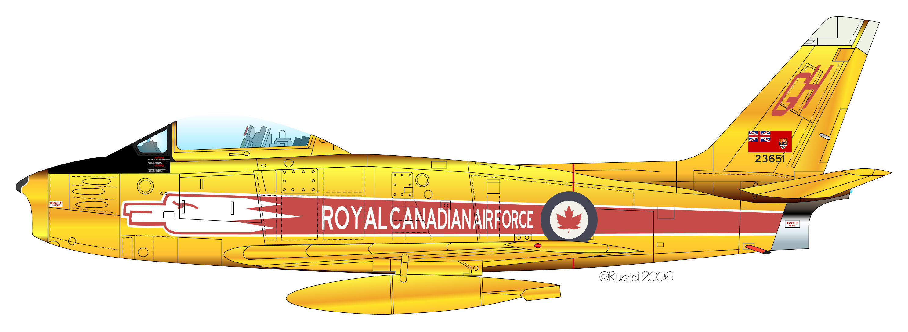 Sabre 6 23651 Golden Hawks RCAF