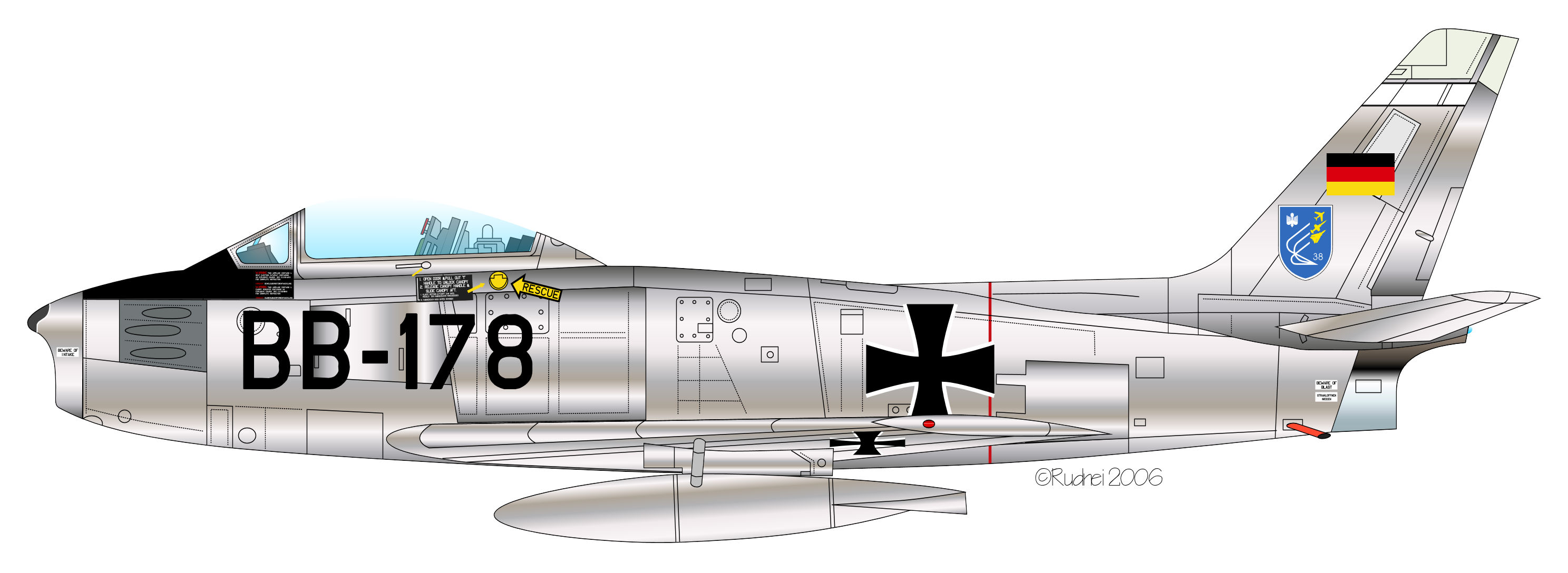 Sabre 6 BB-178 WaSLw10 Luftwaffe