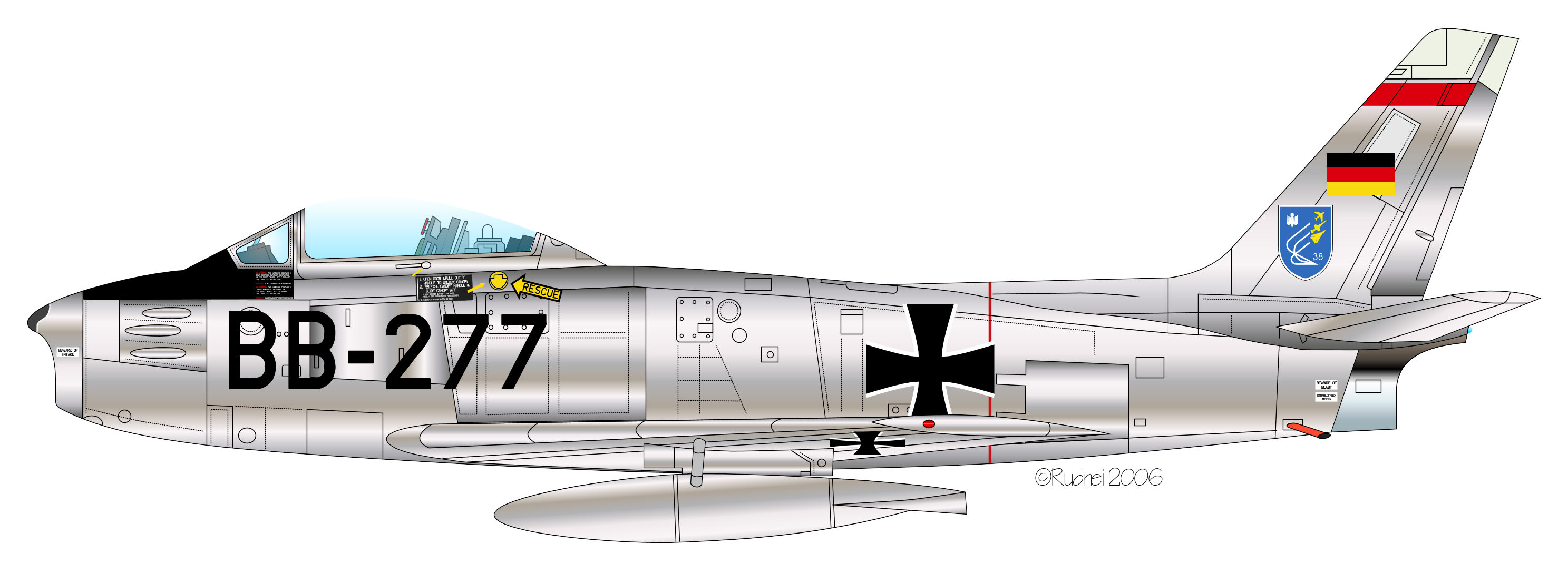 Sabre 6 BB-277 WaSLw10 Luftwaffe