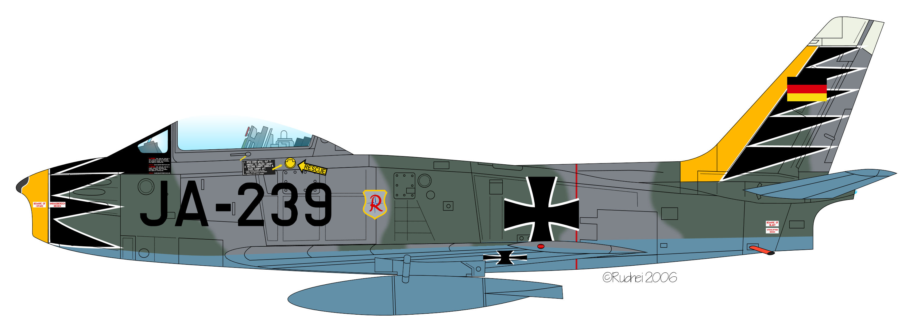 Sabre 6 JA-239 2.JG71 Luftwaffe