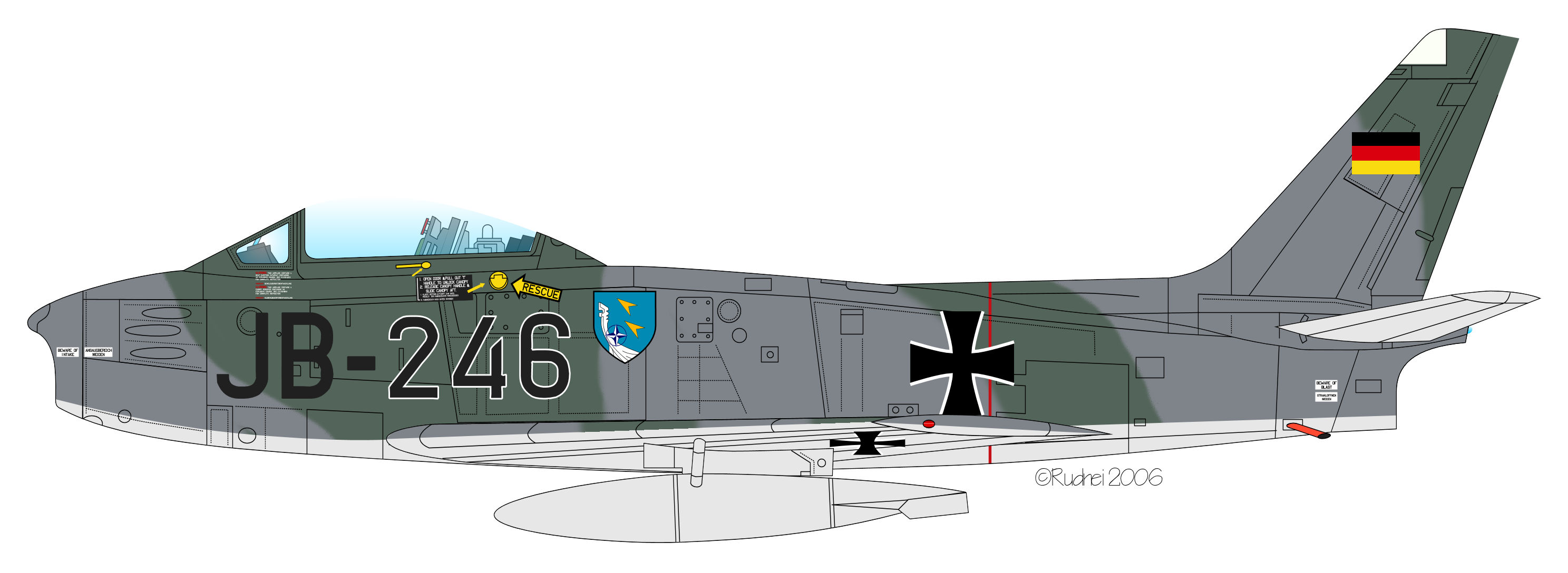 Sabre 6 JB-246 JaboG43 Luftwaffe