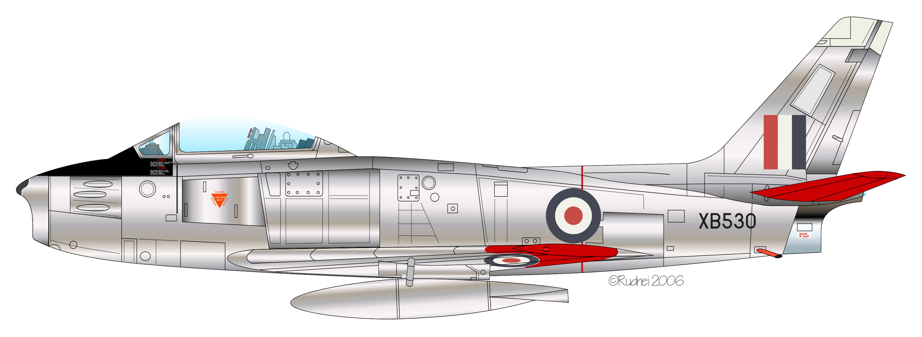Sabre F2 XB530 1(LR)FU RAF