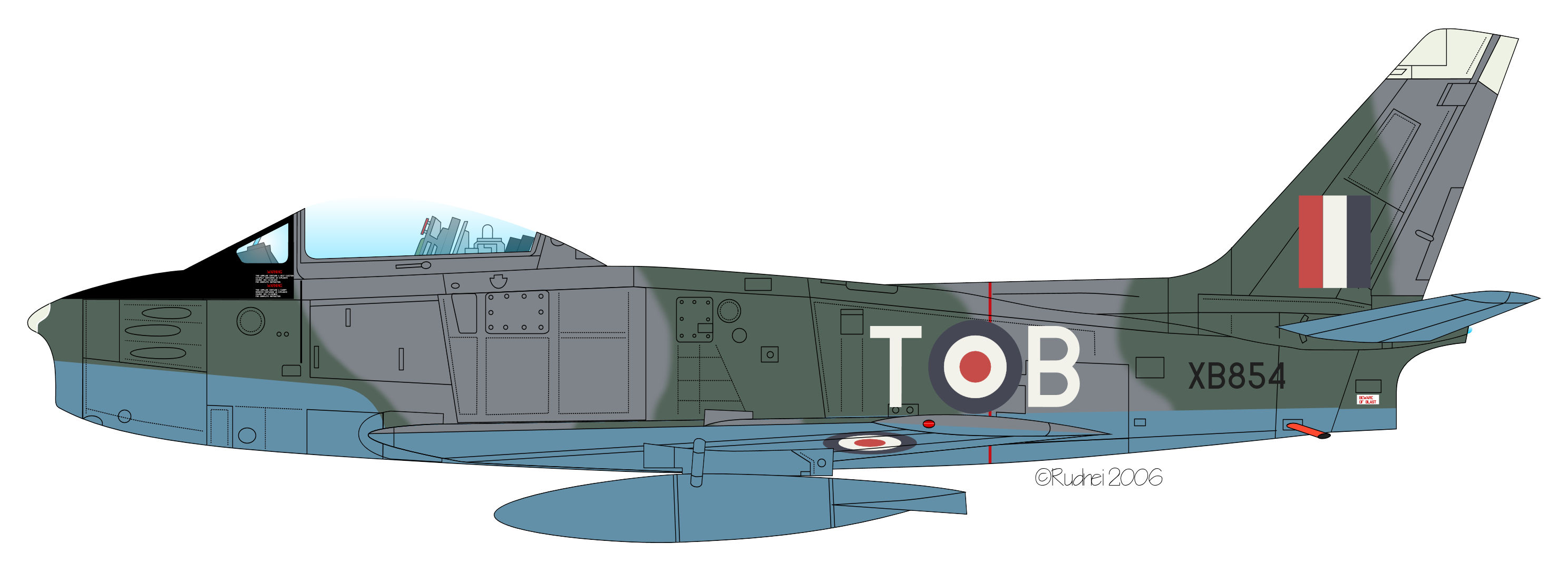 Sabre F4 XB854 4 Sqn RAF