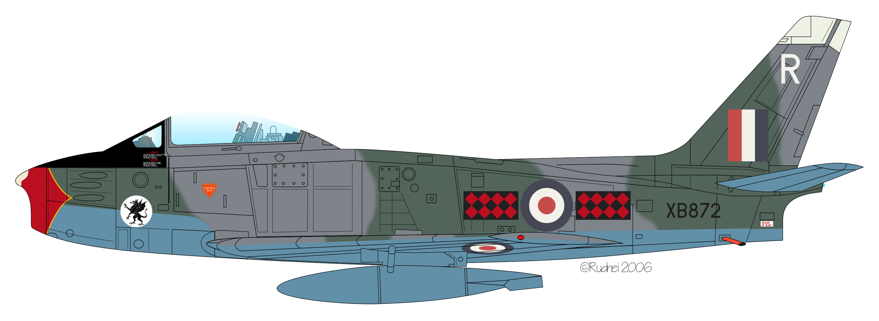 Sabre F4 XB872 234 Sqn RAF