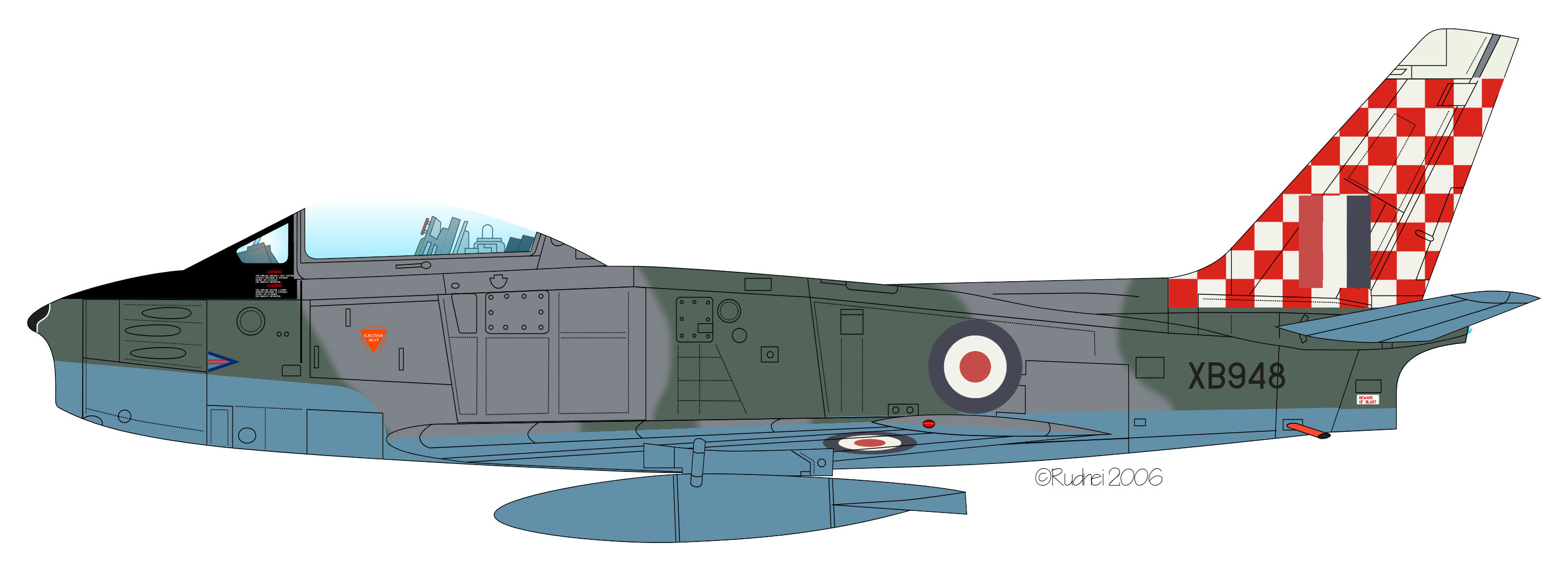 Sabre F4 XB948 122 Wing RAF