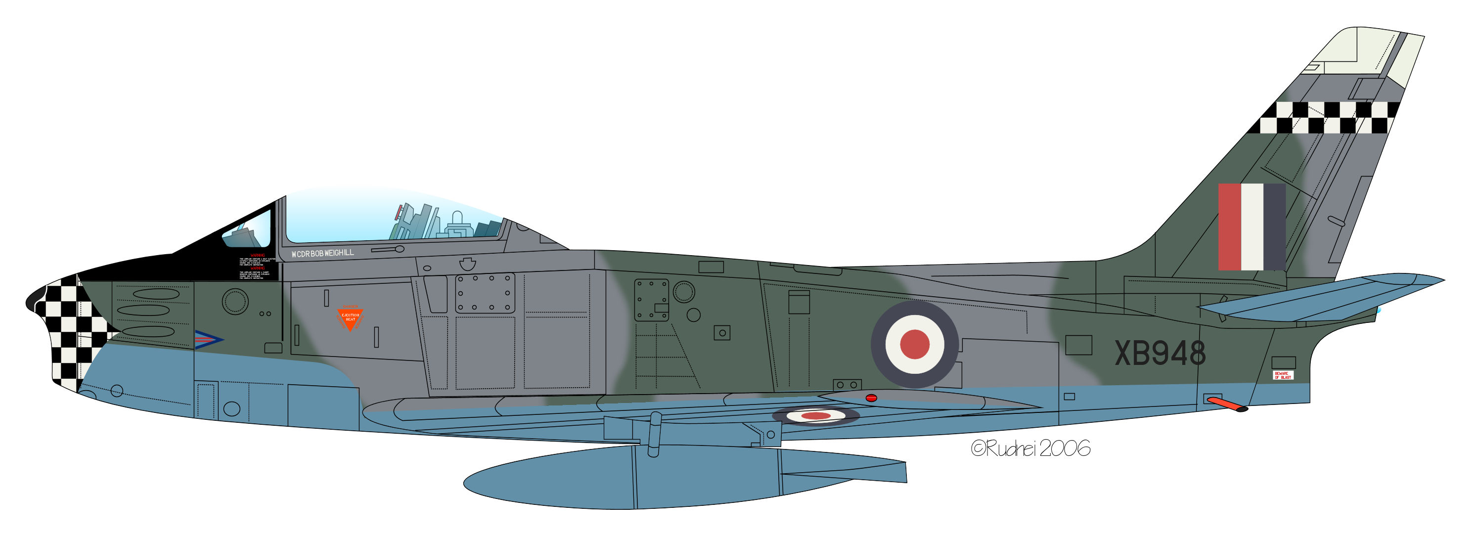 Sabre F4 XB948 138 Wing RAF