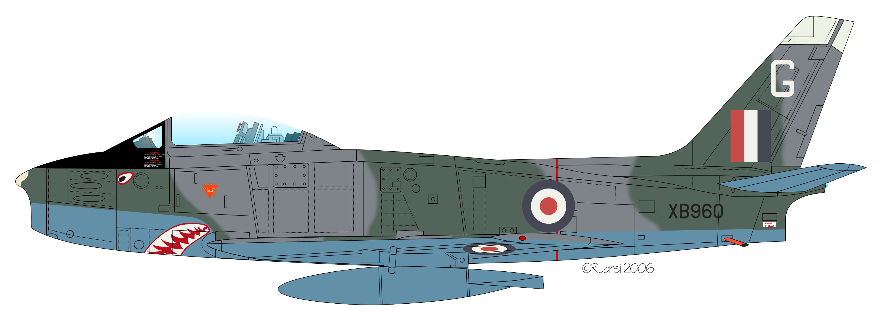 Sabre F4 XB960 112 Sqn RAF