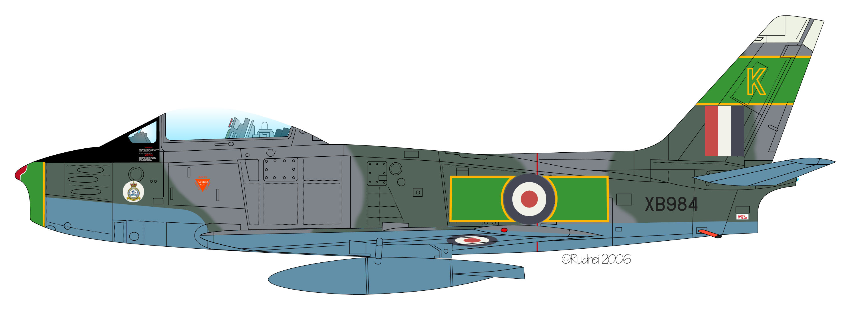 Sabre F4 XB984 3 Sqn RAF